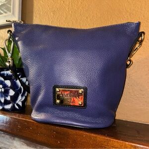 Valentina Purple Leather Women's Bag